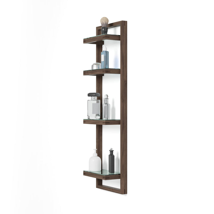 WIREWORKS 64037 Walnut Wall Shelf