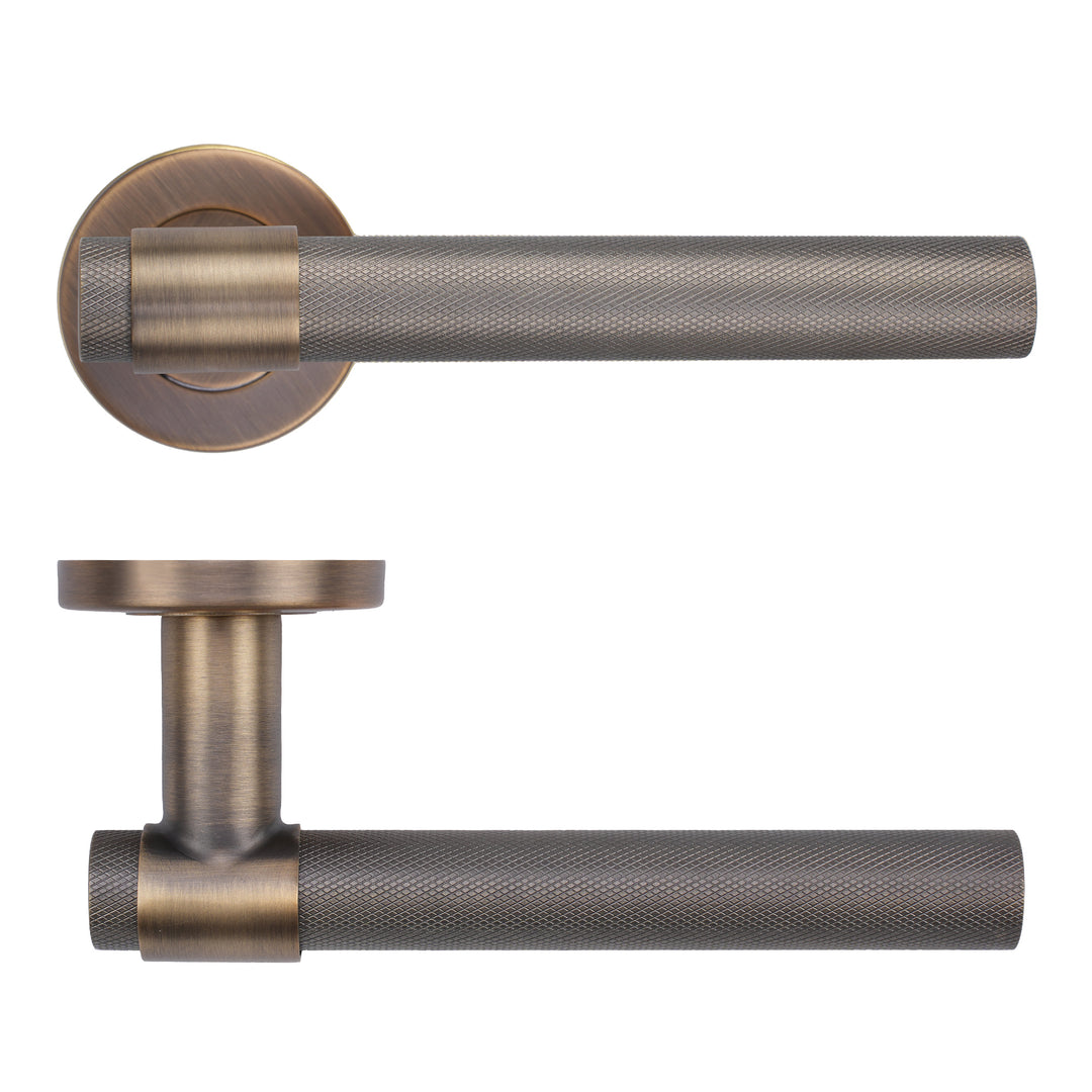 Zoo Hardware ZCS2190G3 Knurled Lever Handle Set