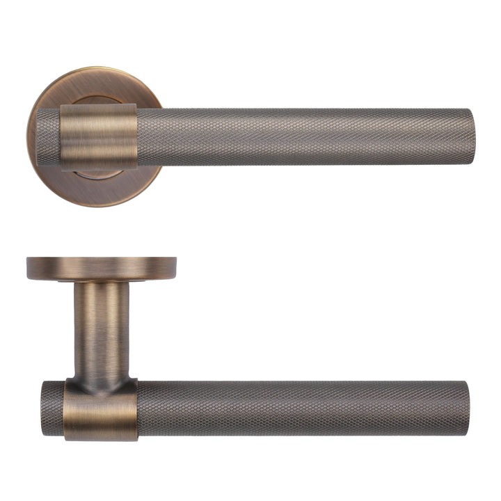 Zoo Hardware ZCS2190G3 Knurled Lever Handle Set