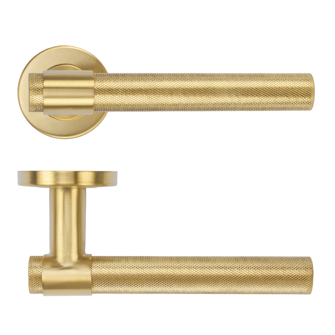 Zoo Hardware ZCS2190G3 Knurled Lever Handle Set