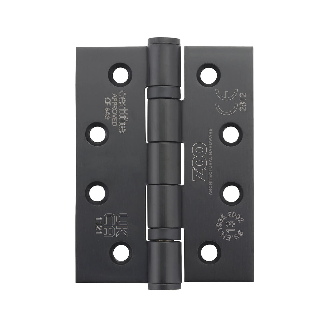 ZOO Hardware Heavy Duty Square Ball Bearing 100 x 76mm Hinges - Grade 13