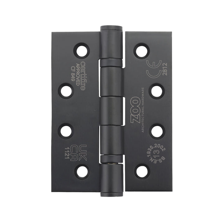 ZOO Hardware Heavy Duty Square Ball Bearing 100 x 76mm Hinges - Grade 13