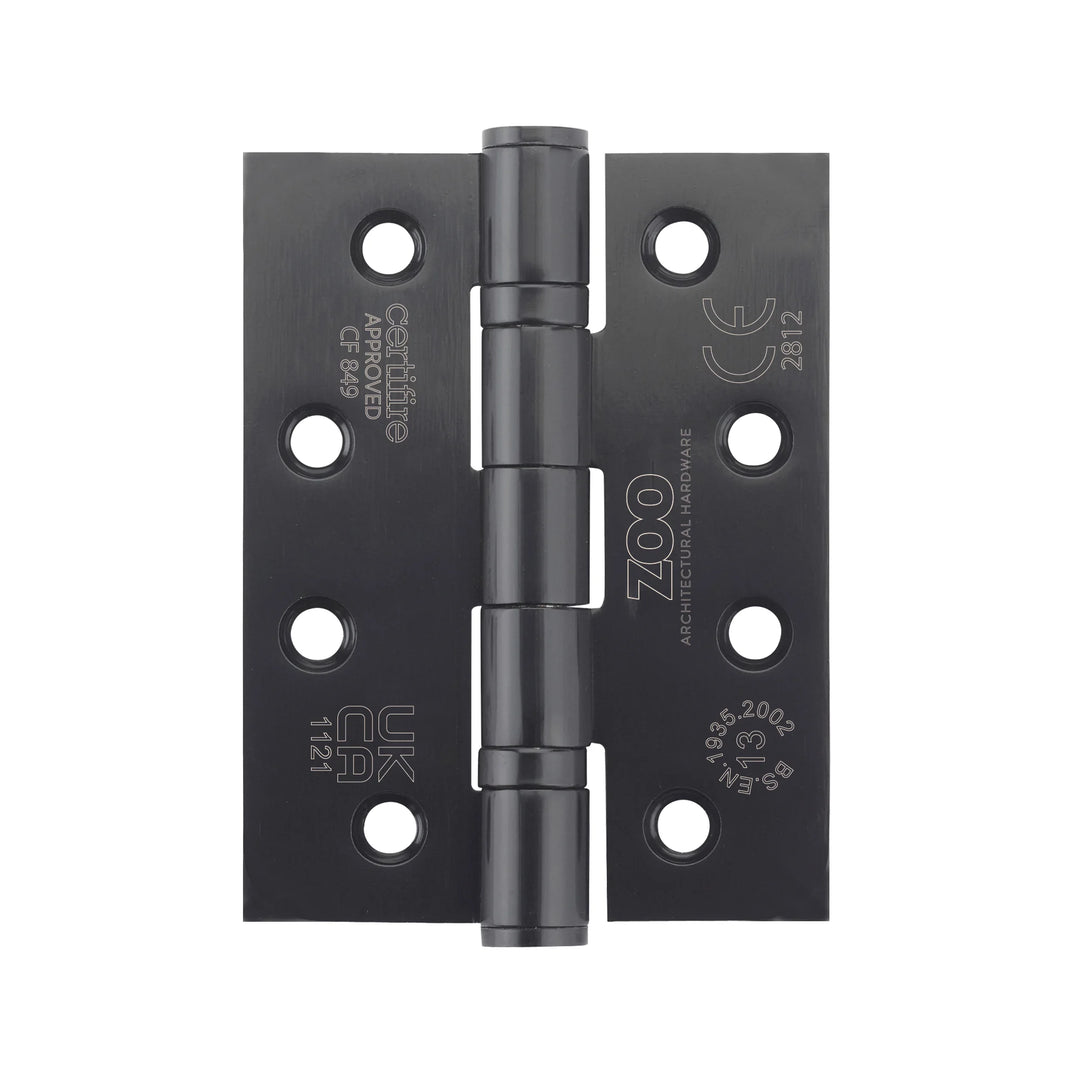 ZOO Hardware Heavy Duty Square Ball Bearing 100 x 76mm Hinges - Grade 13