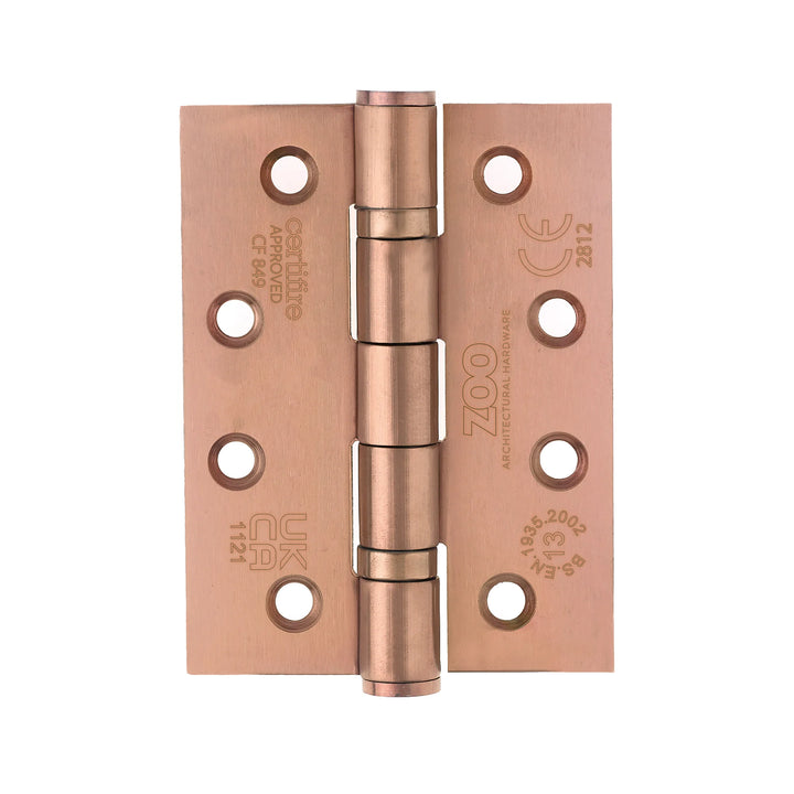 ZOO Hardware Heavy Duty Square Ball Bearing 100 x 76mm Hinges - Grade 13
