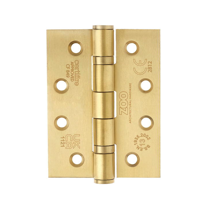 ZOO Hardware Heavy Duty Square Ball Bearing 100 x 76mm Hinges - Grade 13