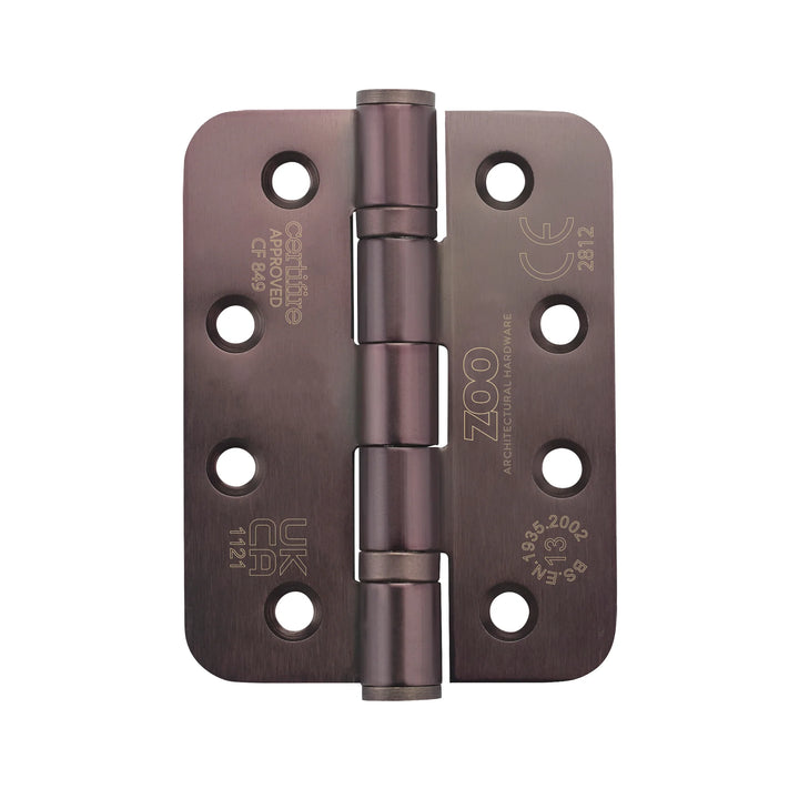 ZOO Hardware Heavy Duty Radius Ball Bearing 100 x 76mm Hinges - Grade 13