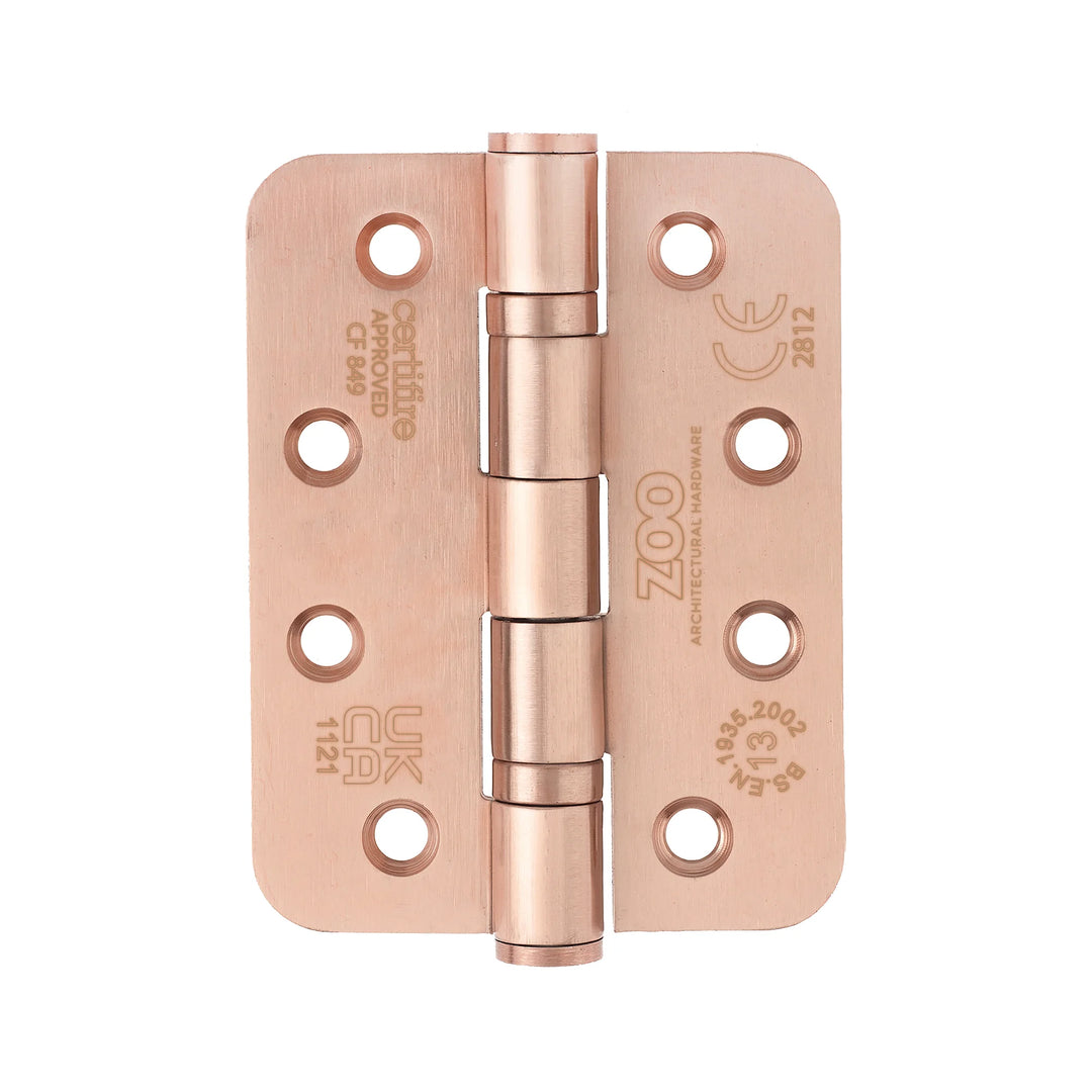ZOO Hardware Heavy Duty Radius Ball Bearing 100 x 76mm Hinges - Grade 13