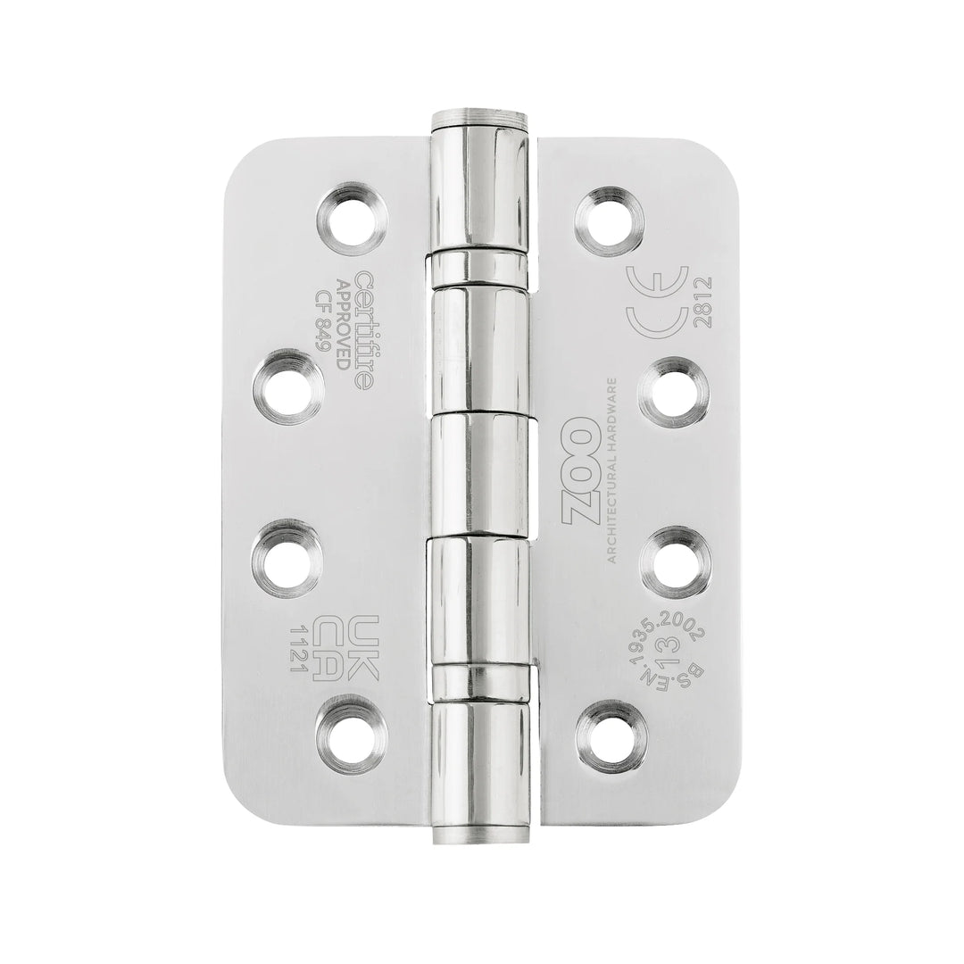 ZOO Hardware Heavy Duty Radius Ball Bearing 100 x 76mm Hinges - Grade 13