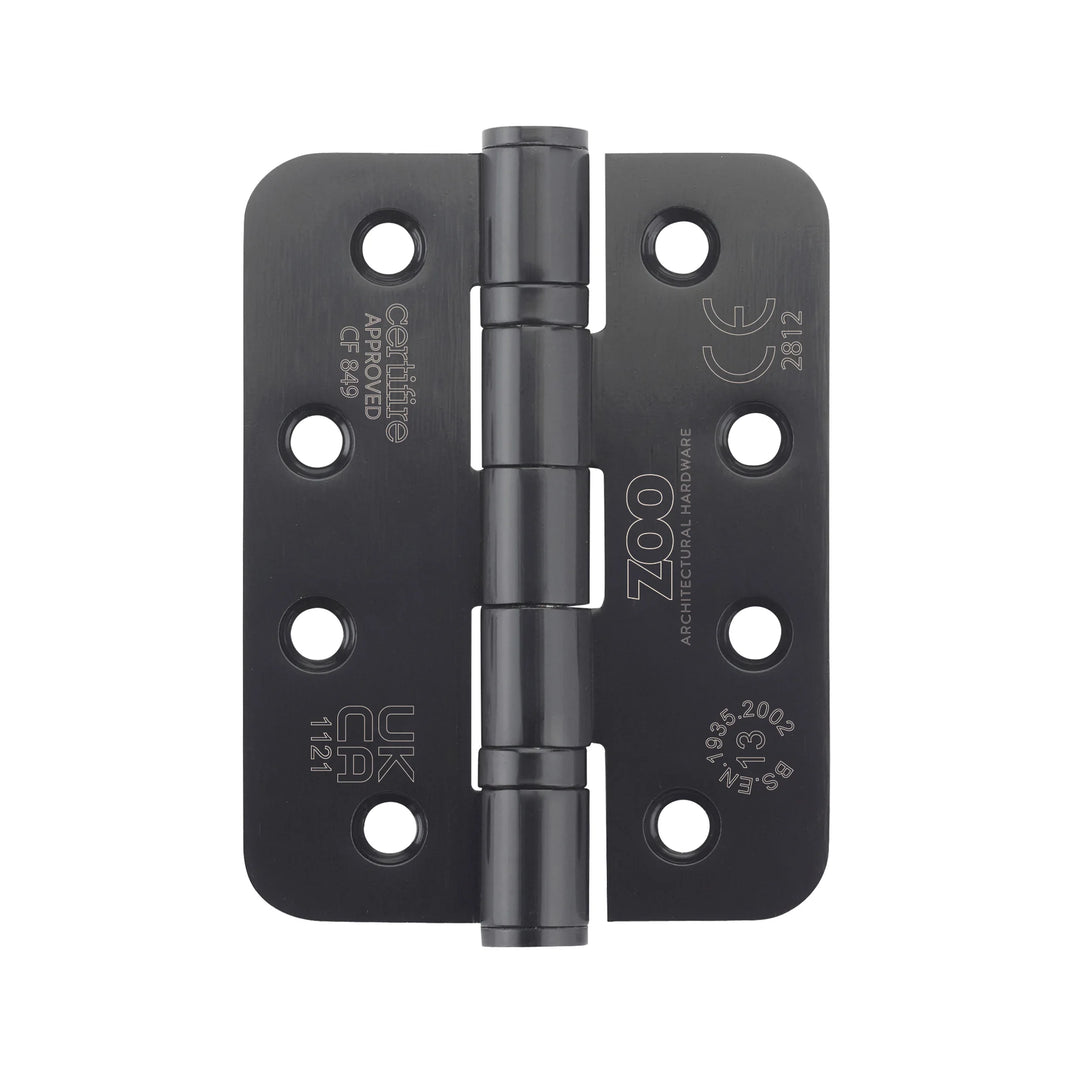 ZOO Hardware Heavy Duty Radius Ball Bearing 100 x 76mm Hinges - Grade 13