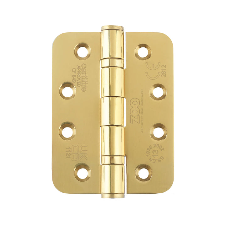 ZOO Hardware Heavy Duty Radius Ball Bearing 100 x 76mm Hinges - Grade 13