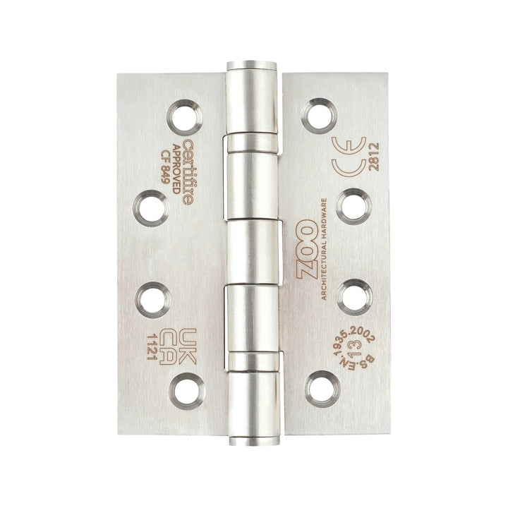 ZOO Hardware Heavy Duty Square Ball Bearing 100 x 76mm Hinges - Grade 13