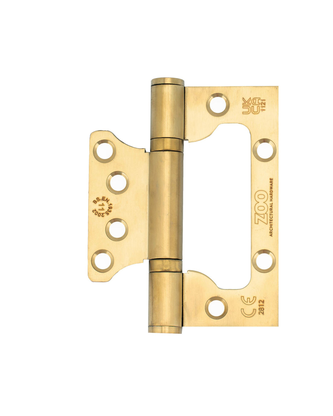 Zoo Hardware Flush Interleaf 100 x 79mm Hinge - Grade 11