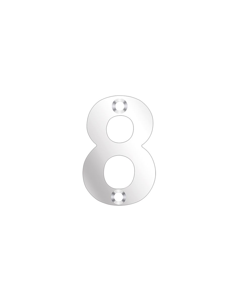 Zoo Hardware 50mm Stainless Steel Numbers